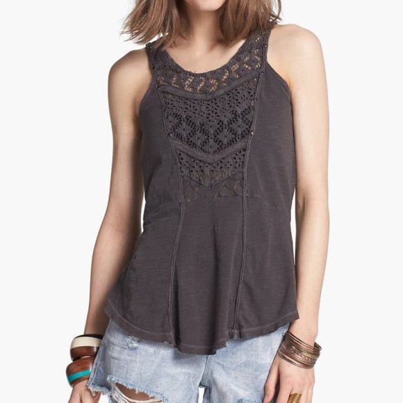 Free People Tops - Free People Day Tripper Peplum Tank Top